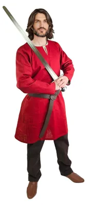 Produktbild von Wikinger Leinentunika Rot XL Abverkauf