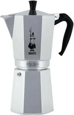 Obrázok produktu pre Bialetti Moka Express, Moka kanvica, Hliník, Čierna, Hliník, 18 šálok, Moka Express, CE