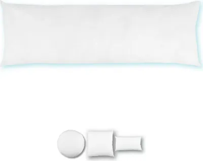 Immagine prodotto di Cuscino imbottito Premium (40x140 cm) – Imbottitura in poliestere (Classe 1), particolarmente soffice e che mantiene la forma, adatto a chi soffre di allergie, lavabile a 30 °C