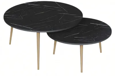 Produktbild von Moderne schwarze Holz-Beistelltische im eleganten Design
