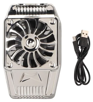 Zdjęcie produktu dla Chłodzenie telefonu Super Silent Cell Cooling Fan Chłodzenie telefonu komórkowego do grania w gry i oglądania filmów H15 ładowalny srebrny