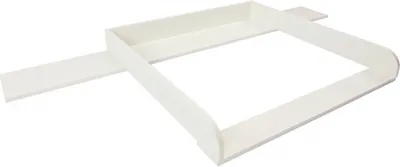 Produktbild von Puckdaddy Wickelaufsatz Lennard 159,5x78x10 cm aus Holz in Weiß passend für IKEA Malm Kommoden