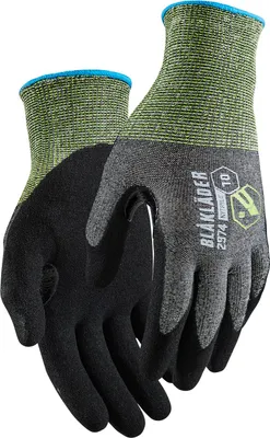 Produktbild von Blakläder Schnittschutz Handschuh B Nitril-getaucht 2974, Farbe:Schwarz, Größe:6