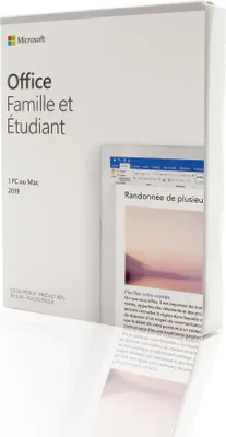 Image de Microsoft Office Famille et Étudiant 2019 - 1 PC/MAC - français