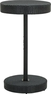 Produktbild von Gartentisch Schwarz 60,5x106 cm Poly Rattan