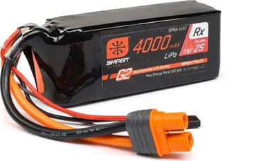 Produktbild von Spektrum 7,4V 4000mAh 2S 15C Smart G2 Empfänger Lipo Akku: IC3