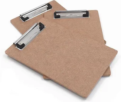 Productafbeelding van Set van 3 MDF A5 Drukklemmen voor Schrijven en Tekenen