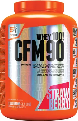 Zdjęcie produktu dla Extrifit CFM Instant Whey Isolate 90, 2000g, truskawka