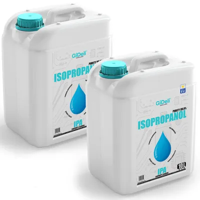 Obrázek produktu pro Isopropanol 20 l 99,9 % IPA Čisticí alkohol Odmašťovač pro elektroniku GiDeli