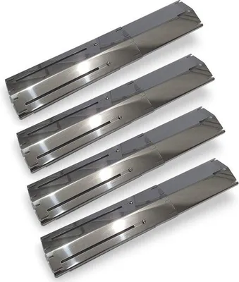 Produktbild von Universal Gasgrill-Accessoire - Verstellbare Edelstahl-Platte - Reserve-Teil für Grillflammenabschirmung - Schutzvorhang - Abdeckplatte für Grillflammenabschirmungen