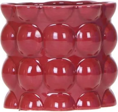 Produktbild von Kolibri Home | Baumwolle Shine Übertopf - Red - Ø12cm