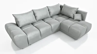 Produktbild von Ecksofa Sven mit Schlaffunktion links Samt für Wohnzimmer