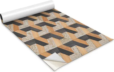 Produktbild von Selbstklebende Möbelfolie - Dekorationsfolie - Tischmöbel - Zuschneidbar - 3D-Würfeleffekt - 100 x 50 cm