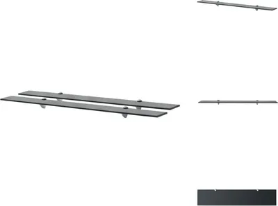 Image de vidaXL Étagères flottantes 2 pcs. Verre 100x20 cm 8 mm - Étagères murales