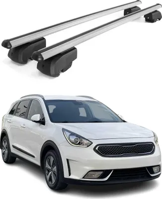 Zdjęcie produktu dla Poprzeczne belki dachowe do Kia Niro 2017-2021 Aluminium Szare ABE