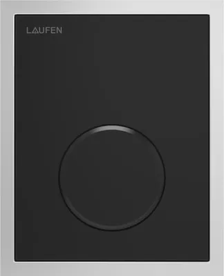 Produktbild von LAUFEN AU108 INEO Betätigungsplatte, für Urinal, Glas, flächenbündig, inklusive poliertem Edelstahlrahmen, 107x1x132mm, H9091080200001