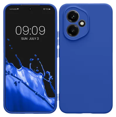 Produktbild von kwmobile Handyhülle kompatibel mit HONOR 400 Hülle - Handy Case aus weichem Silikon in Baltik Blau