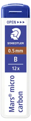 Produktbild von STAEDTLER Mars micro 250 Mine für Druckbleistift Dose mit 12 Minen, 0.5 mm, B