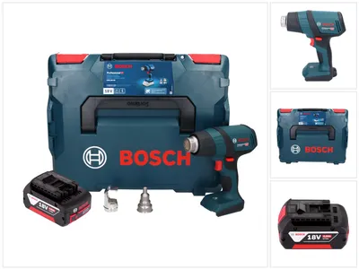 Immagine prodotto di Bosch GHG 18V-50 Soffiatore d'aria calda professionale a batteria 18 V 300° C / 500° C + 1x batteria ricaricabile 4,0 Ah + L-Boxx - senza caricabatterie