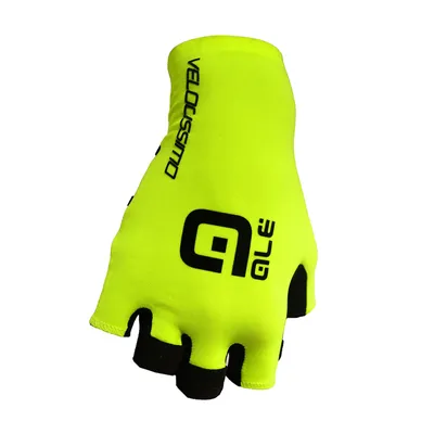 Produktbild von Alé Fingerlose Fahrradhandschuhe - VELOCISSIMO  - Schwarz/Gelb XL