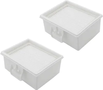Two white HEPA filters are shown against a white background.