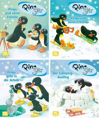 Produktbild von Nelson Mini-Bücher: 4er Pingu 1-4