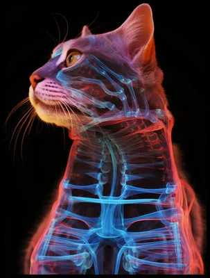 Produktbild von Poster 60x80cm Anatomie der Katze