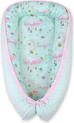 Immagine prodotto di Nido, bozzolo, regolabile e double-face - Cotone Oeko-Tex - Bonobo Moons Mint