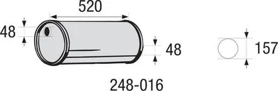 Produktbild von BOSAL 248-016 Mittelschalldämpfer Universal
