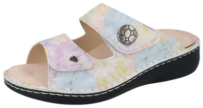 Produktbild von FINN COMFORT Moorea Damen Pantolette bunt gemustert Glattleder - Größe: 41