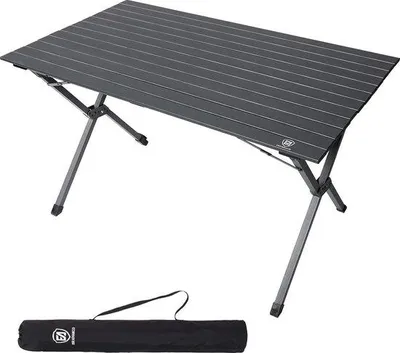 Produktbild von Famanu Campingtafel Aluminium, 120 x 70 cm, klappbar, 80 kg belastbar, inkl. Tragetasche