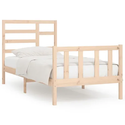 Image de vidaXL Lit en bois massif sans matelas 90x200 pin