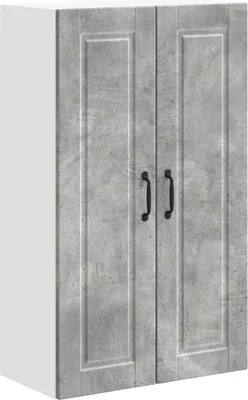 Zdjęcie produktu dla Szafka ścienna vidaXL PORTO, kolor betonowo-szary, 60 x 31 x 100 cm, materiał drewnopochodny