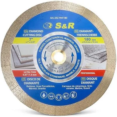 Zdjęcie produktu dla Tarcza diamentowa 115 mm do cięcia płytek porcelany marmuru granitu