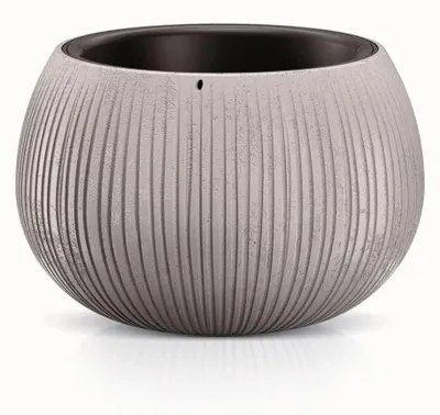 Obrázek produktu pro Květináč s vkladem BETON BOWL 37 cm - šedý