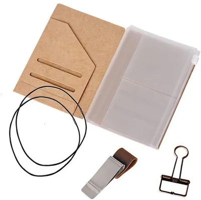 Produktbild von Famanu Reise-Notizbuchzubehörset - Kraftpapier