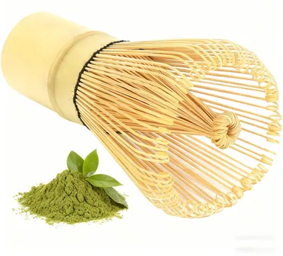 Produktbild von Matcha-Schneebesen Matcha-Besen Chasen - Bambus - 60-70 Zinken - Handgefertigt
