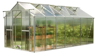 Immagine prodotto di GFP Serra Saphir 7 telaio in alluminio 259 x 449 cm, lastre a doppia parete di 8 mm