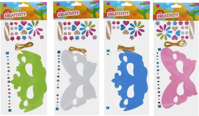 Immagine prodotto di Set di maschere creative 14x36 cm con spago e decorazioni