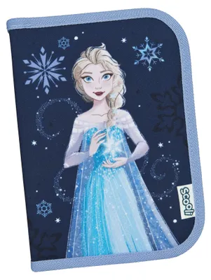 Produktbild von Federmappe Disney Frozen Elsa, Gefülltes Schüleretui mit Inhalt, Federtasche Schule Blau Mädchen