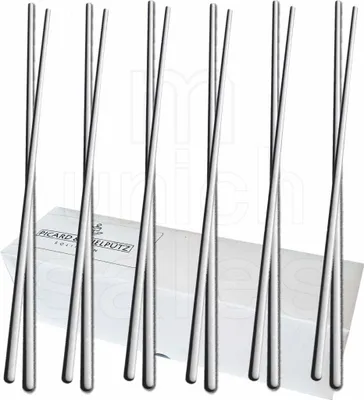 Produktbild von Picard & Wielpütz - 6 Paar Essstäbchen aus Edelstahl - Serie Ventura - Edelstahl - poliert - spülmaschinenfest, Size:6 Stück