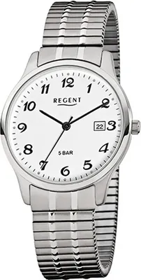 Image de Regent Montre homme argent analogique F-875 Bracelet acier D2URF875
