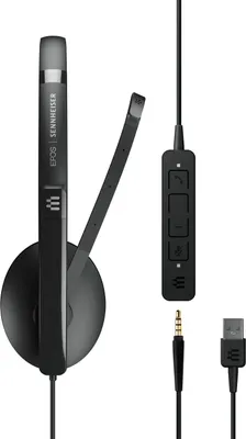 Zdjęcie produktu dla EPOS ADAPT 135 USB II, Przewodowa, Biuro/centrum telefoniczne, 20 - 20000 Hz, 107 g, Zestaw słuchawkowy, Czarny