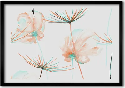Produktbild von Bild - Bilderrahmen - 100 cm x 70 cm - MDF - Rahmen - Foto - Wandkunst Löwenzahn