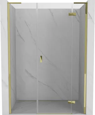 Zdjęcie produktu dla Mexen Mist-H L drzwi prysznicowe uchylne prawe 125 cm, transparent, złote - 8A5L-125-001-50-00-P