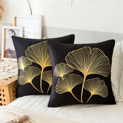 Obrázok produktu pre Sada dvoch obliečok na vankúše, 40 x 40 cm, čierna farba
