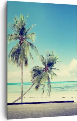 Produktbild von Bild auf Leinwand - Leinwandbild - Einteilig - Auto Surfbrett Strand Ozean - 80x120cm - Wand Bild - Wanddeko - Wandbilder - Leinwanddruck - Wanddekoration - Leinwand bilder - Wandbild - PA80x120-2835