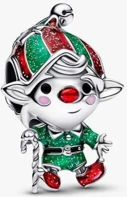 Produktbild von Pandora Beweglicher Weihnachtswichtel 794294C01 Charm Anhänger