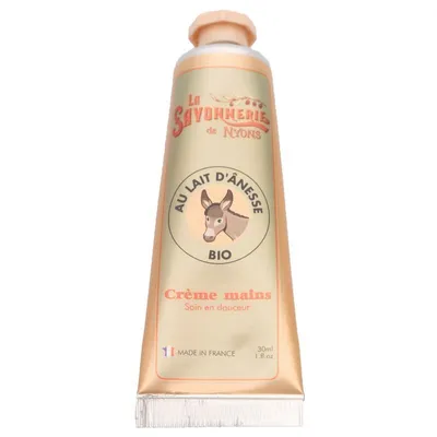 Produktbild von La Savonnerie De Nyons BIO Handcreme mit Eselsmilch, 30 ml – Intensive Pflege