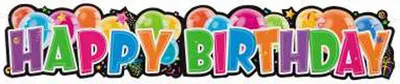 Produktbild von Geburtstagsbanner einseitig bedruckt